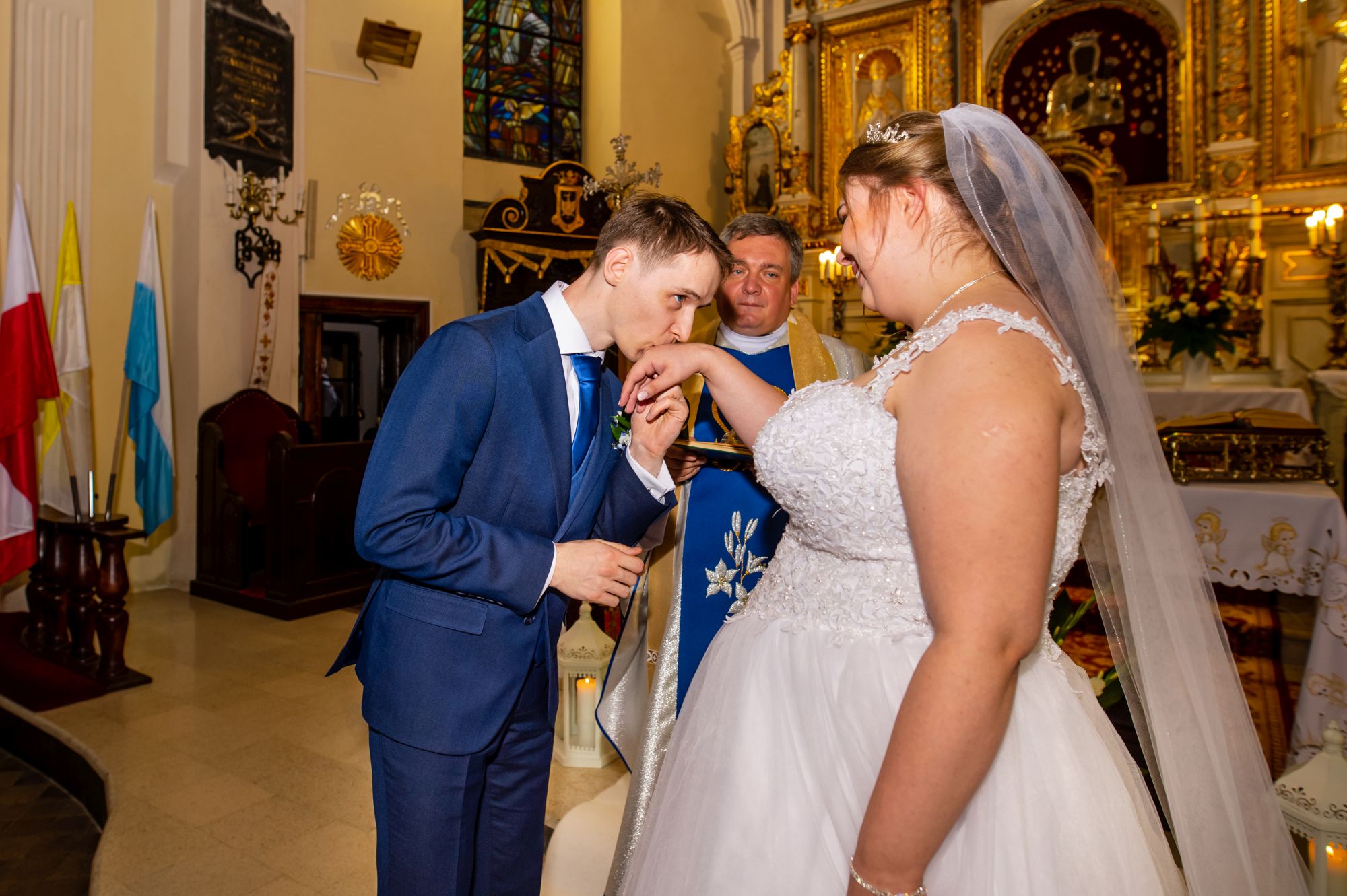 Uroczystość ślubna w Poddębicach